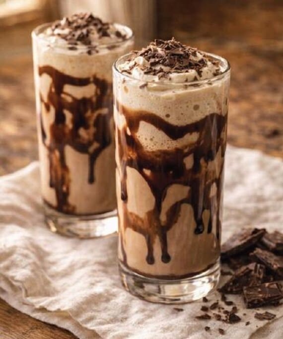 Iced coffee chocolat