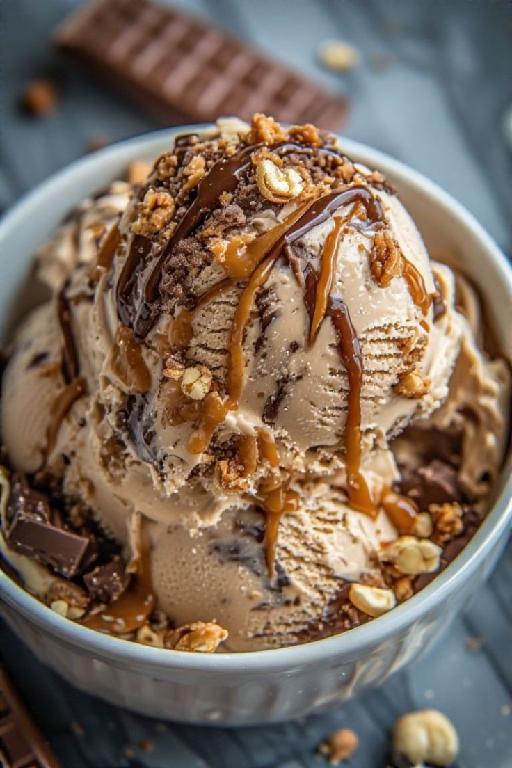 Glace aux snacks